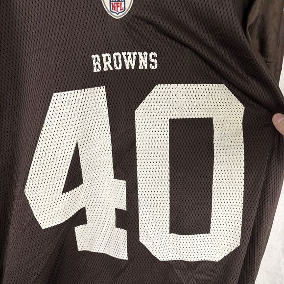 Reebok Cleveland Browns Peyton Hillis #40 Men's On-Field Jersey Size 2XL - Picture 3 of 11